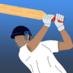 Cricket batsman icona